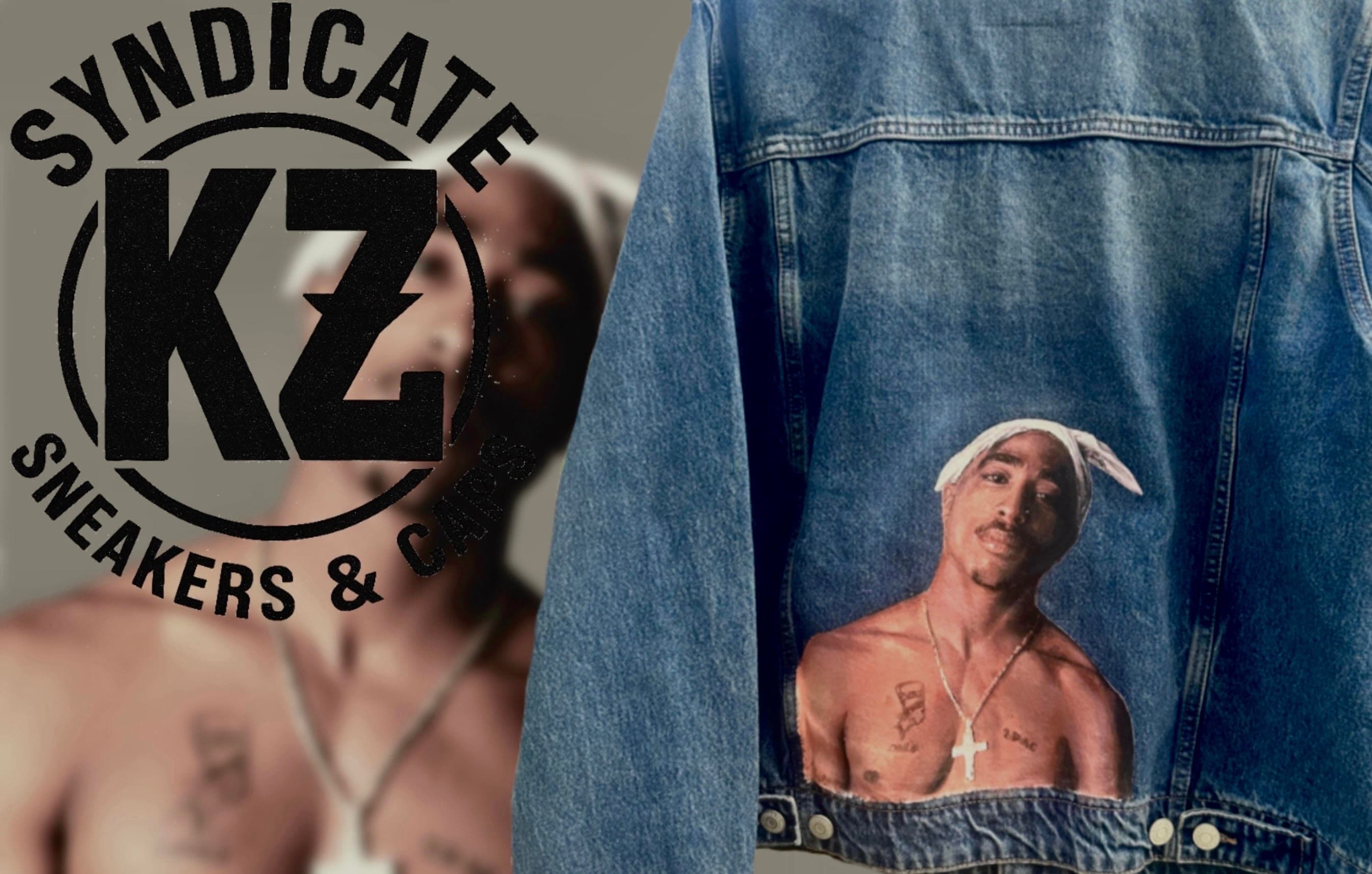 Custom 2PAC Label custom 2PAC σε ZARA BASIC DENIM JACKET 8062/371/407