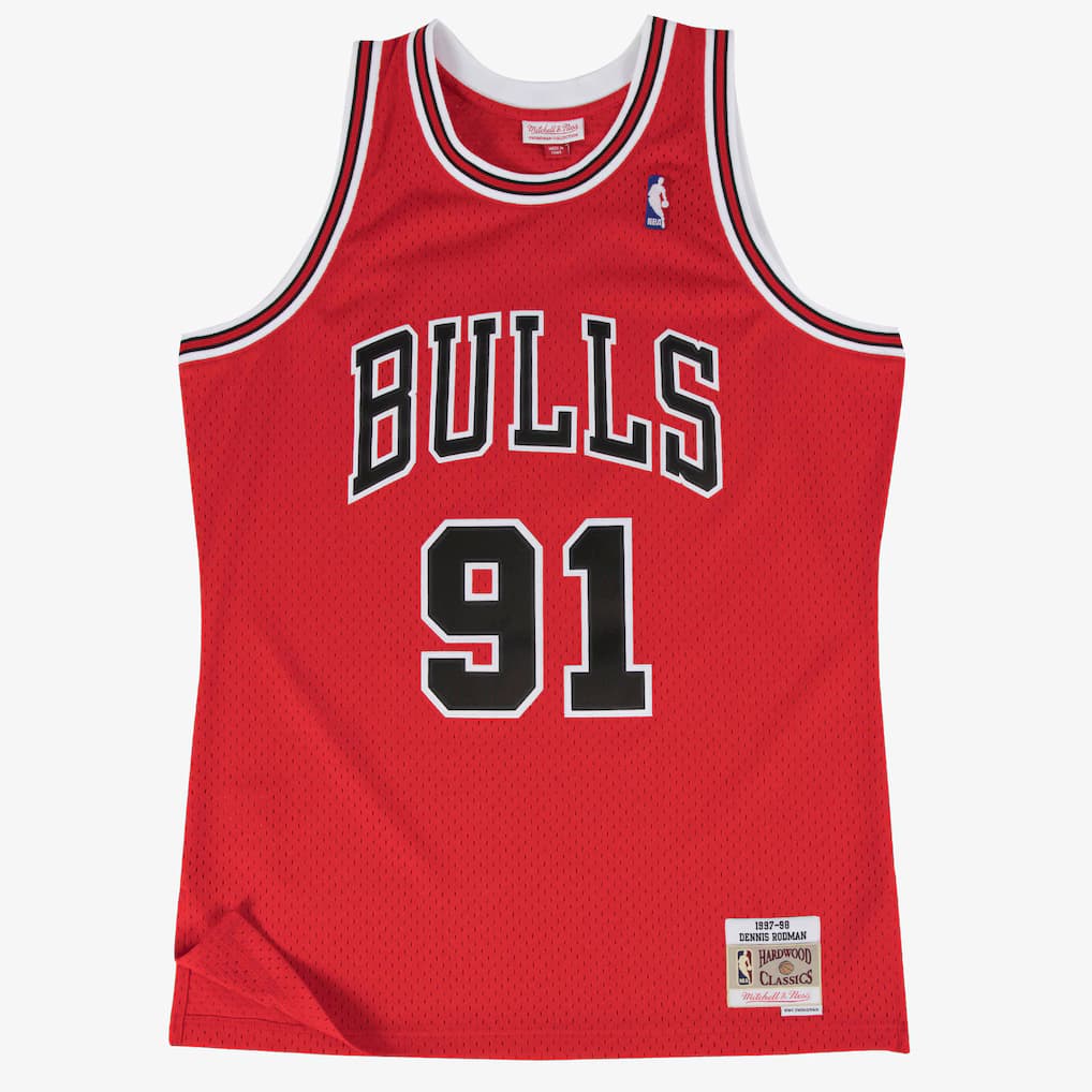 Dennis Rodman Chicago Bulls 1997-98 Red Swingman